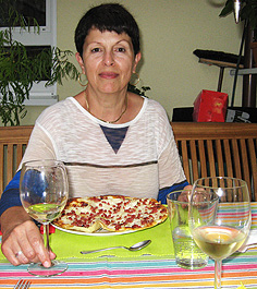 Alina kam zu einem Konversationskurs