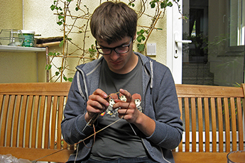 erste Lektion im Stricken erste Lektion im Stricken